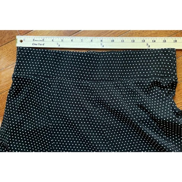 BCBGMaxazria Polka Dot Flowy Mini Skirt Black White Dots Womens Size L - Picture 4 of 7